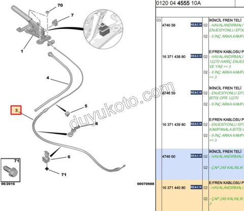 El Fren Teli C33 DS3 DISK