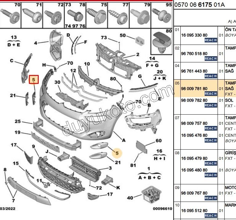 Sağ Sis Far Çerçevesi C4PC2 SIYAH