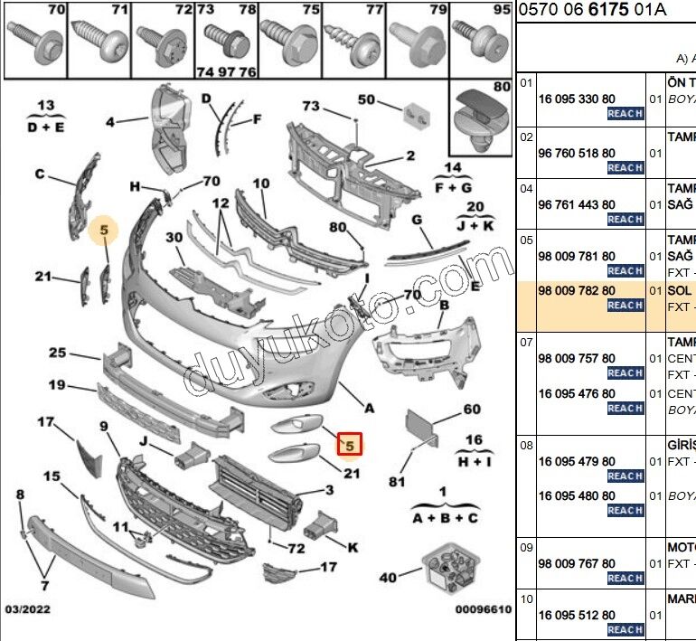 Sol Sis Far Çerçevesi C4PC2 SIYAH