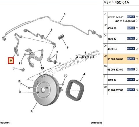 Servofren (Westinghouse) Hortumu P301