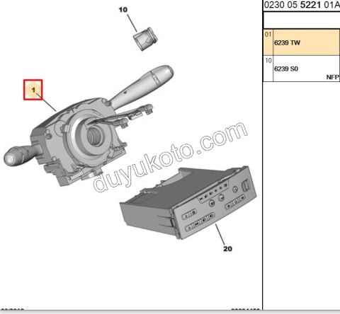 SINYAL UNITESI C31 DV44 (6239.HA) SİS- 1+1+2PIN 3 SOKET