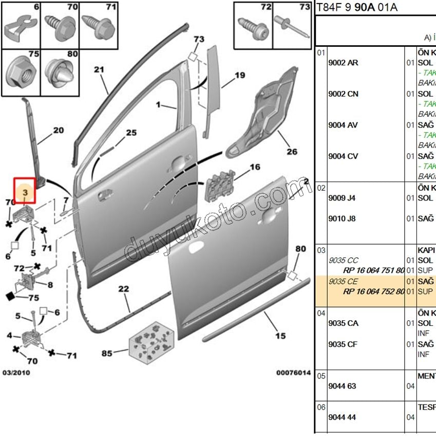 MENTESE ON KAPI UST R P30081 P50081