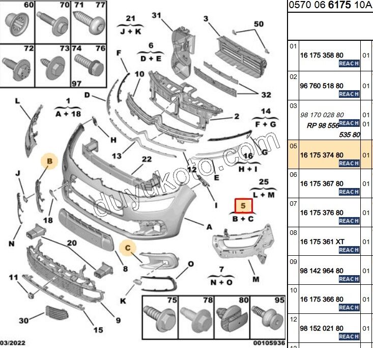 Sis Far Çerçevesi Takım C4PC2MQ