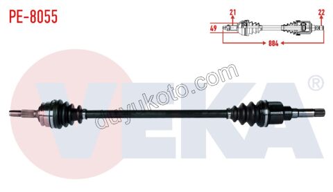 Aks Mili Sağ P301 EB2 1.2