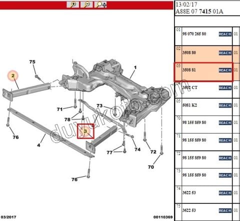 TRAVERS DIKMESI L P207