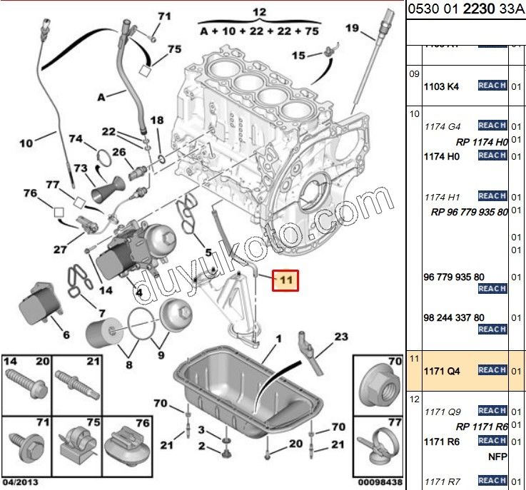 BORU YAG CUBUK DIS DEMIR 1.4HDİ/1.6HDİ Euro4 +