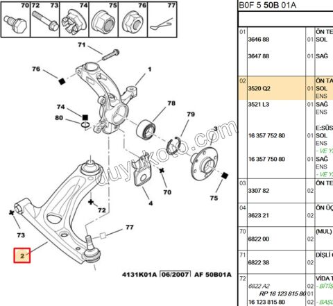 Salıncak Sol P107 2005/2010