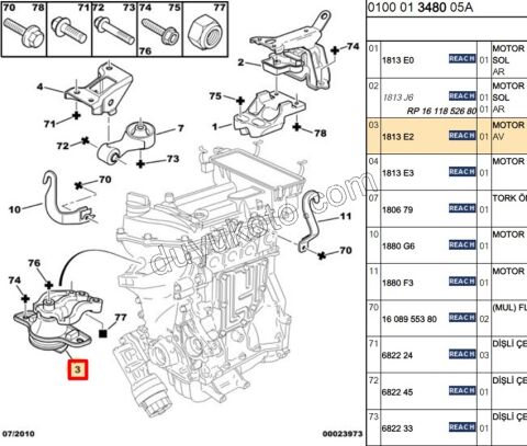 TAKOZ MOTOR R P107 1.0CC 384F