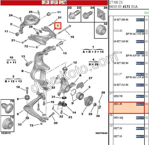 Sağ Sol Üst Salıncak P407 C53