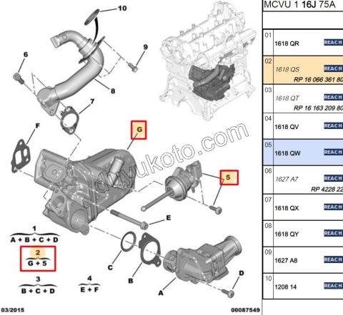 ELEKTROVANA EGR TUPU+GOVDE 1.3JHDI EURO5 TUP