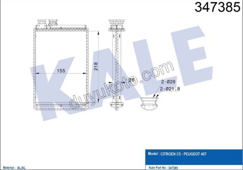 Kalorifer Radyatörü YM P407 C53 C6