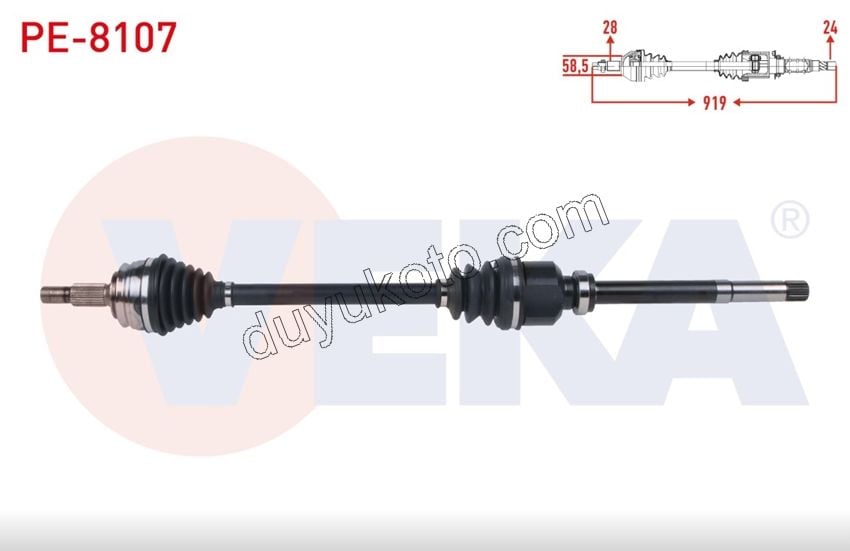 Aks Mili Sağ PRT4 1.5HDİ Euro6 D 100HP 6 VIT MANUEL