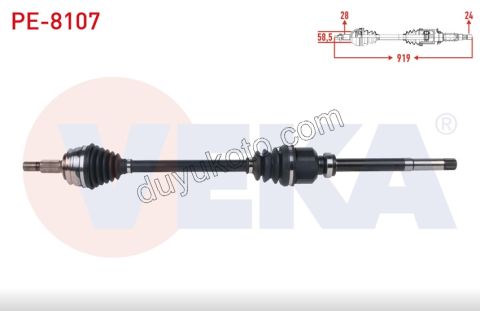 Aks Mili Sağ PRT4 1.5HDİ Euro6 D 100HP 6 VIT MANUEL