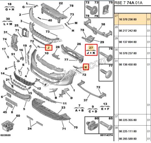 AYAK TK ON TAMPON YAN BAGLANTI P5082