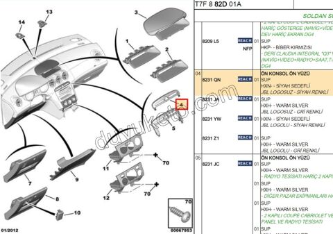 Teyp Üstü Flasor Anahtarı Çerçevesi P3081