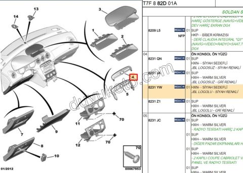 Teyp Üstü Flasor Anahtarı Çerçevesi P3081