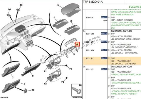 Teyp Üstü Flasor Anahtarı Çerçevesi P3081