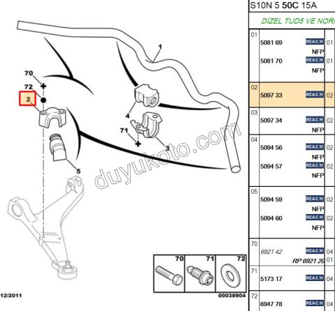 KELEPCE VIRAJ DEMIR UC LASTIK P106 SX AX ALUMINYUM