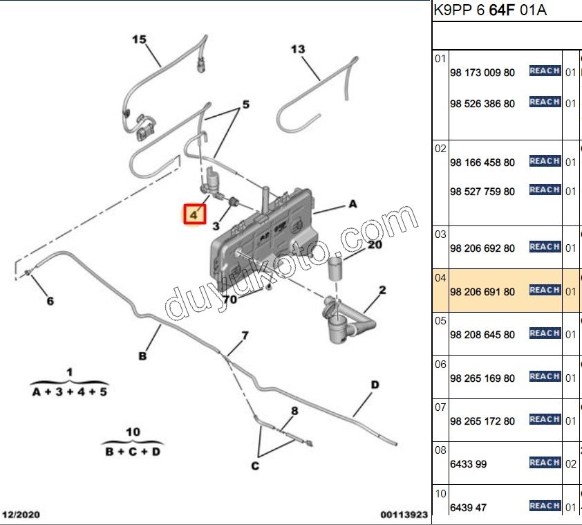 2019> Partner Rifter Berlingo Combo Doblo Proace City MOTOR CAM SU FISKIYE (Arka Cam Silgili)