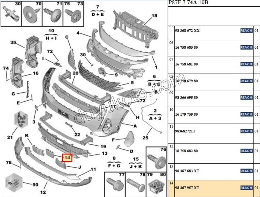 KAPAK Ön Tampon ALT ORTA
