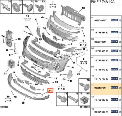 CITA ON TAMPON ALT P30082MQ P50082MQ GRI