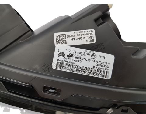 Citroen C3 LED GUNDUZ FAR L MQ B618 2016/2020