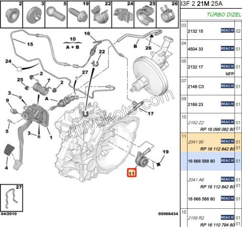 RULMAN DEBRIYAJ HIDROLIK P4007 P4008 DW12