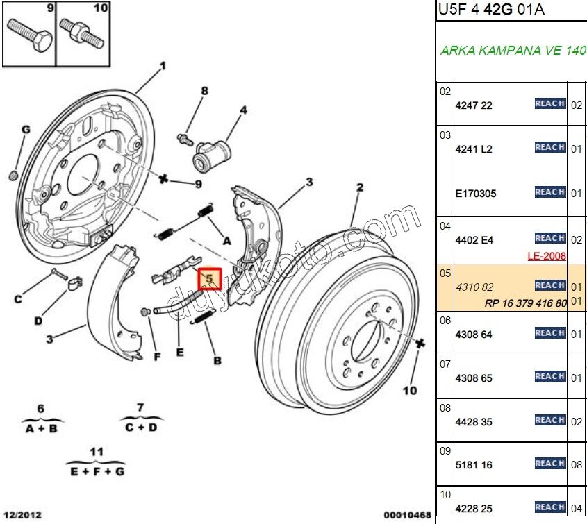 Fren Ayar Cırcırı Arka Sağ/Sol 14Q BXR2