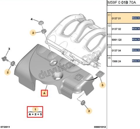 MUHAFAZA MOTOR UST PRT1 PRT2 1.9D, 1998/2003 CIT