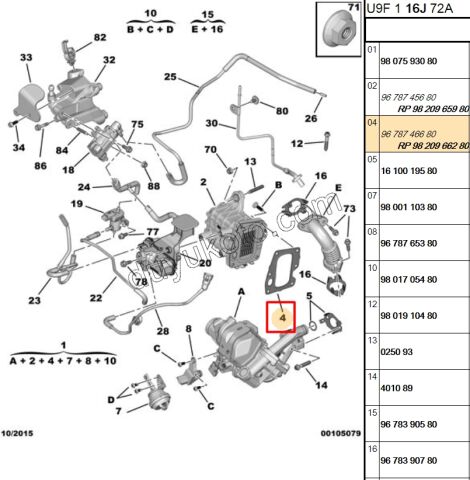 EGR Vana Contası Sac
