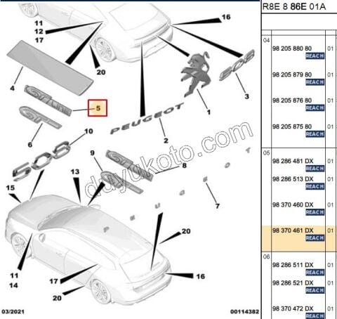 YAZI GT LINE YAZI P5082