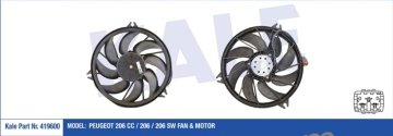 PEUGEOT 206 FAN MOTORU (KLİMALI) (KABLOLU KİLİT SOKETLİ)