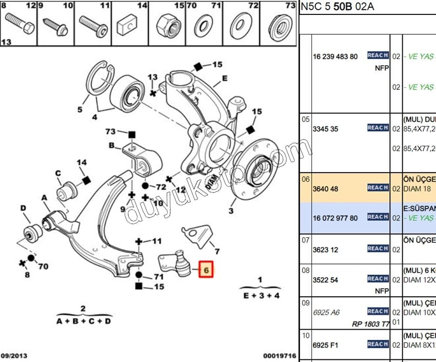 Rotil P306 18MM UZUN