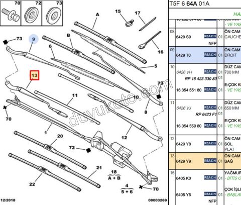 KOL CAM SILGI METAL R P3072 2005/2008