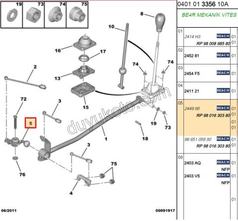 VITES ROTU PRT2 P306 2 TOPUZ DEMIR