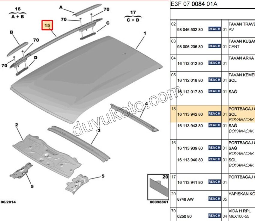 TAVAN BARI L CCT AST+ KAPAK-