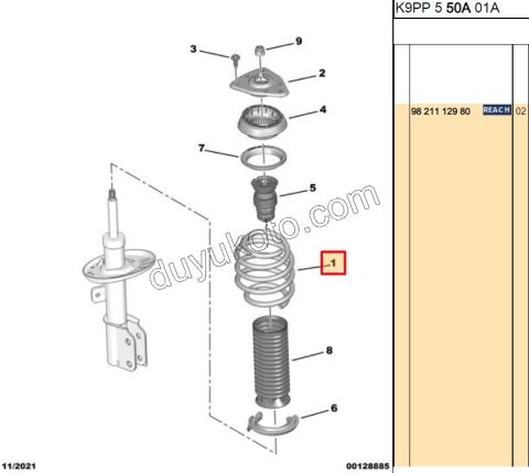 2019> Partner Rifter Berlingo Combo Doblo Proace City Ön Helezon