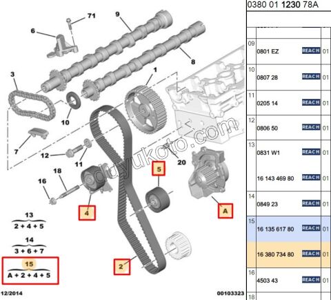 Eksantrik/Triger seti ve Devirdaim Kiti 2.0HDİ 16V 163HP