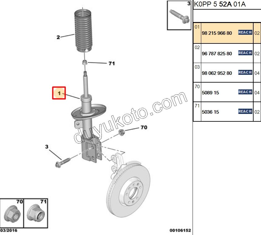 Ön Amortisör SCD4 EXP4
