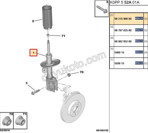 Ön Amortisör SCD4 EXP4