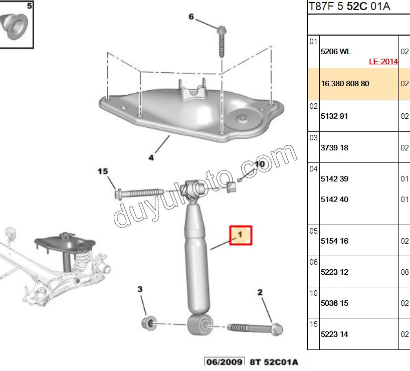 Arka Amortisör P50081
