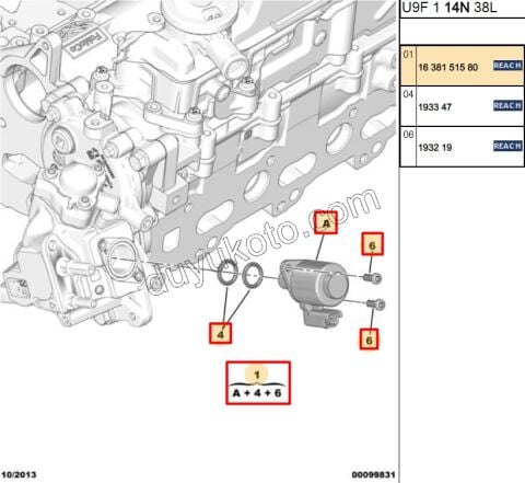 MUSUR BASINC MAZOT POMPA REGULATORU BXR3MQ DW10F DW12R