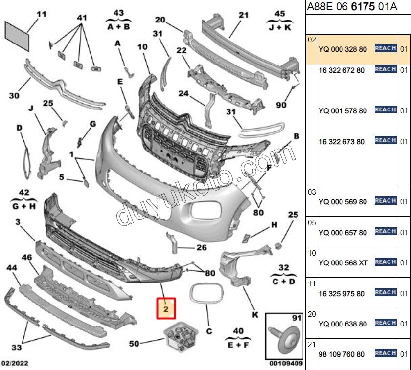 Ön Tampon Alt IZGARA DEFLEKTOR C3AIR