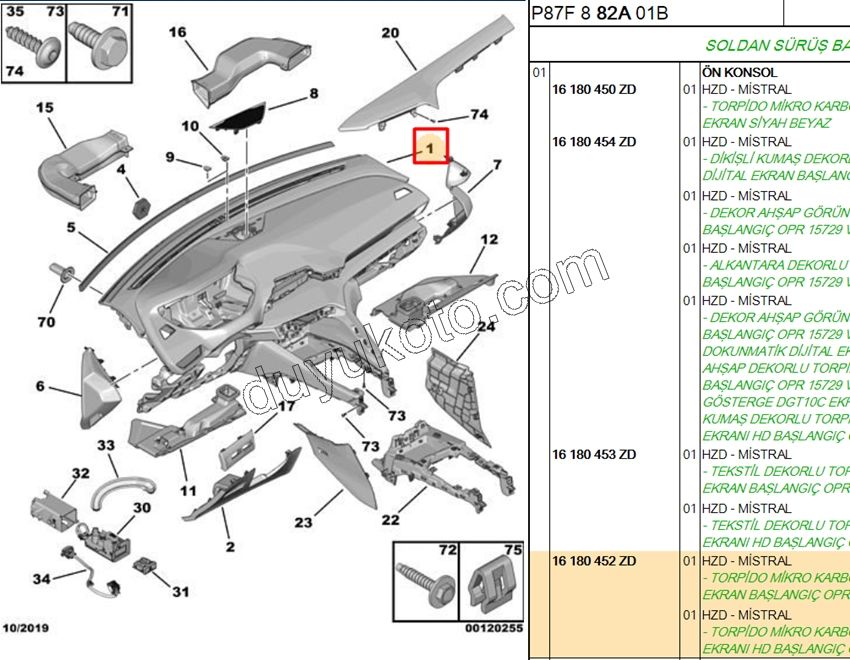 TORPIDO KOMPLE P30082 P50082
