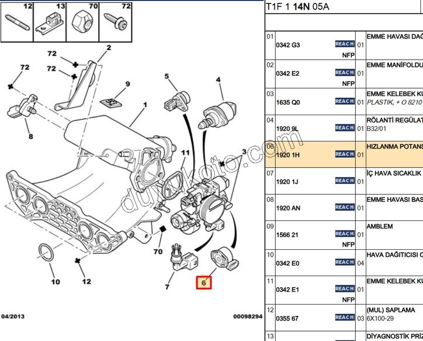 POTANSIYOMETRE PF2C TU3 TU5 XU7