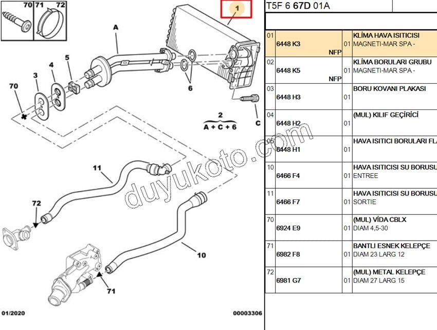 Kalorifer Radyatörü    P307