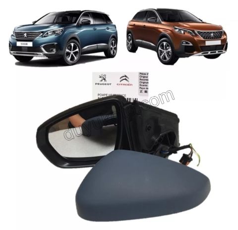 Peugeot 3008 5008 Dikiz Aynası Sol (Elektrikli Katlanır) 2016/2020