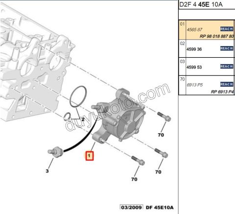Vakum Pompası P407 EXP3 2.0HDİ 16V 136HP
