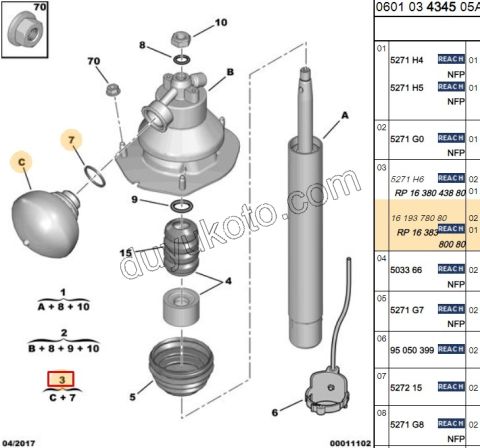 SIFER ON C52 DW10 8V