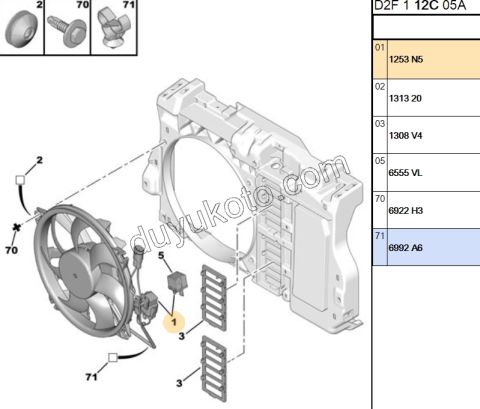 Fan Motoru P407 C52 1.6HDİ Euro4 2+3 PIN